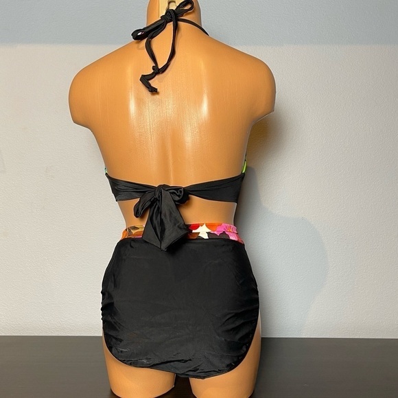 Nwt Body I.D. Floral Halter Top Matching Bottom 2-Piece Bikini Size 13/14 (SW31) - Picture 6 of 7